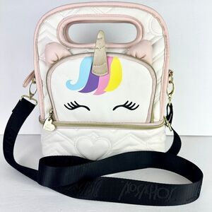 Betsey Johnson Unicorn Insulated Lunch Tote Bag Top Handle Strap